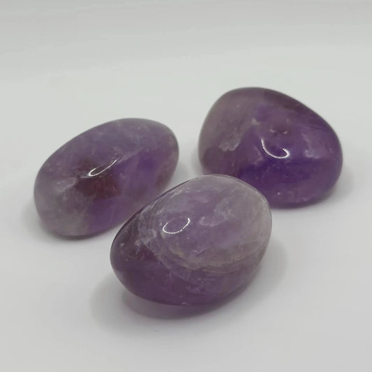 lot de 3 pierre améthyste