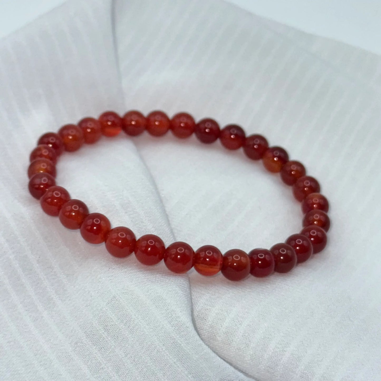 Bracelet Cornaline rouge en pierre naturelle