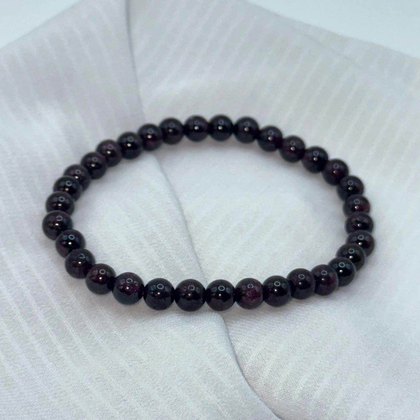 Bracelet Grenat rouge en pierre naturelle