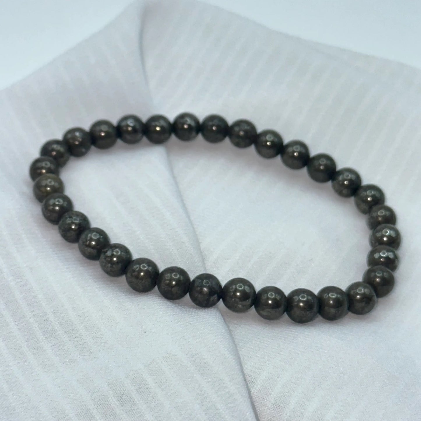 Bracelet Pyrite en pierre naturelle