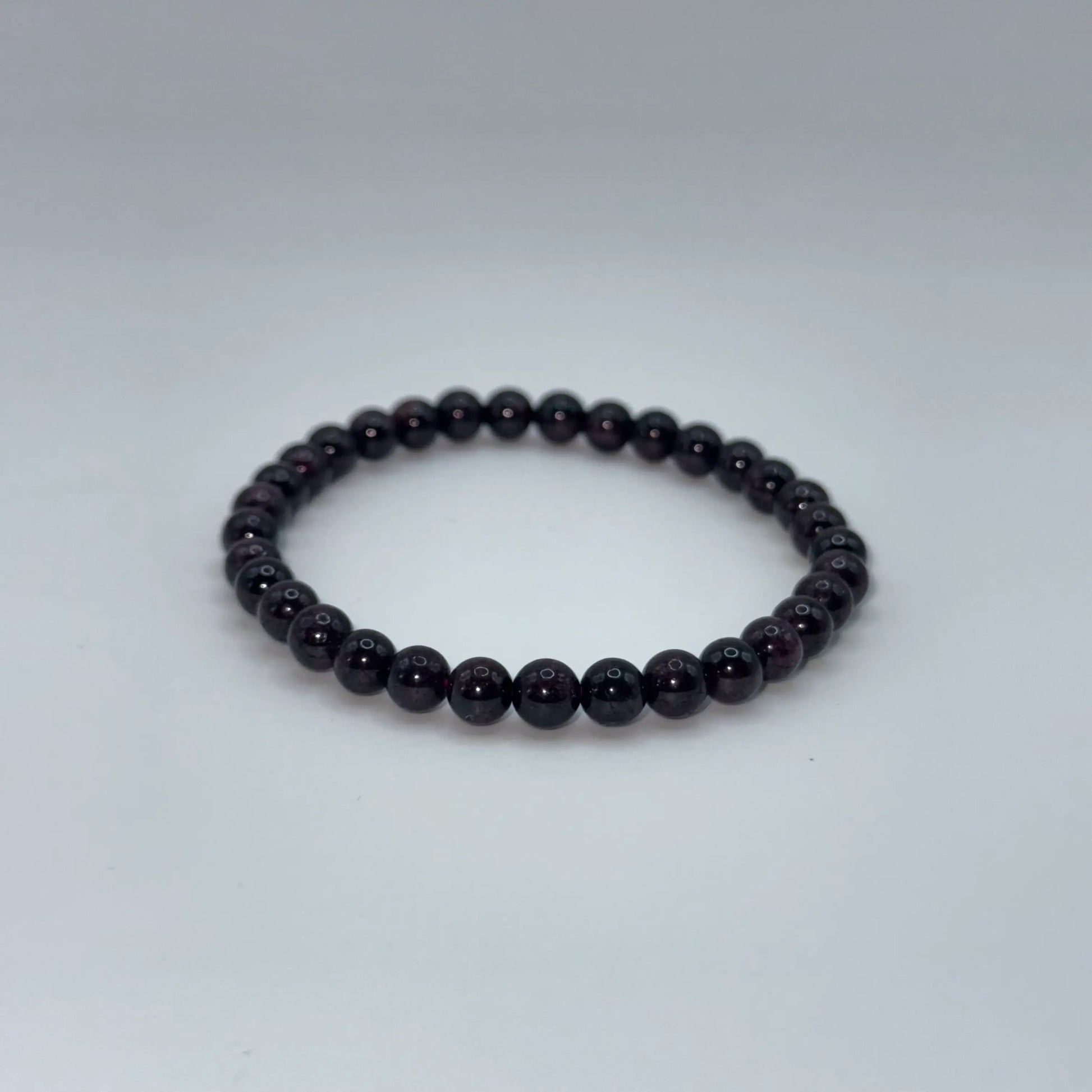 Bracelet Grenat rouge en 6mm
