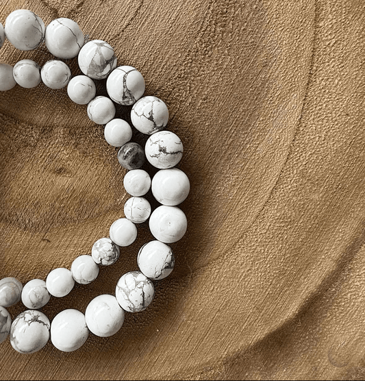 Bracelet Howlite blanche - Bien être & Lithothérapie