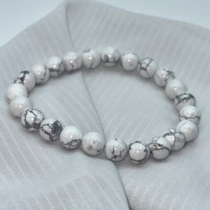 Bracelet Howlite blanche