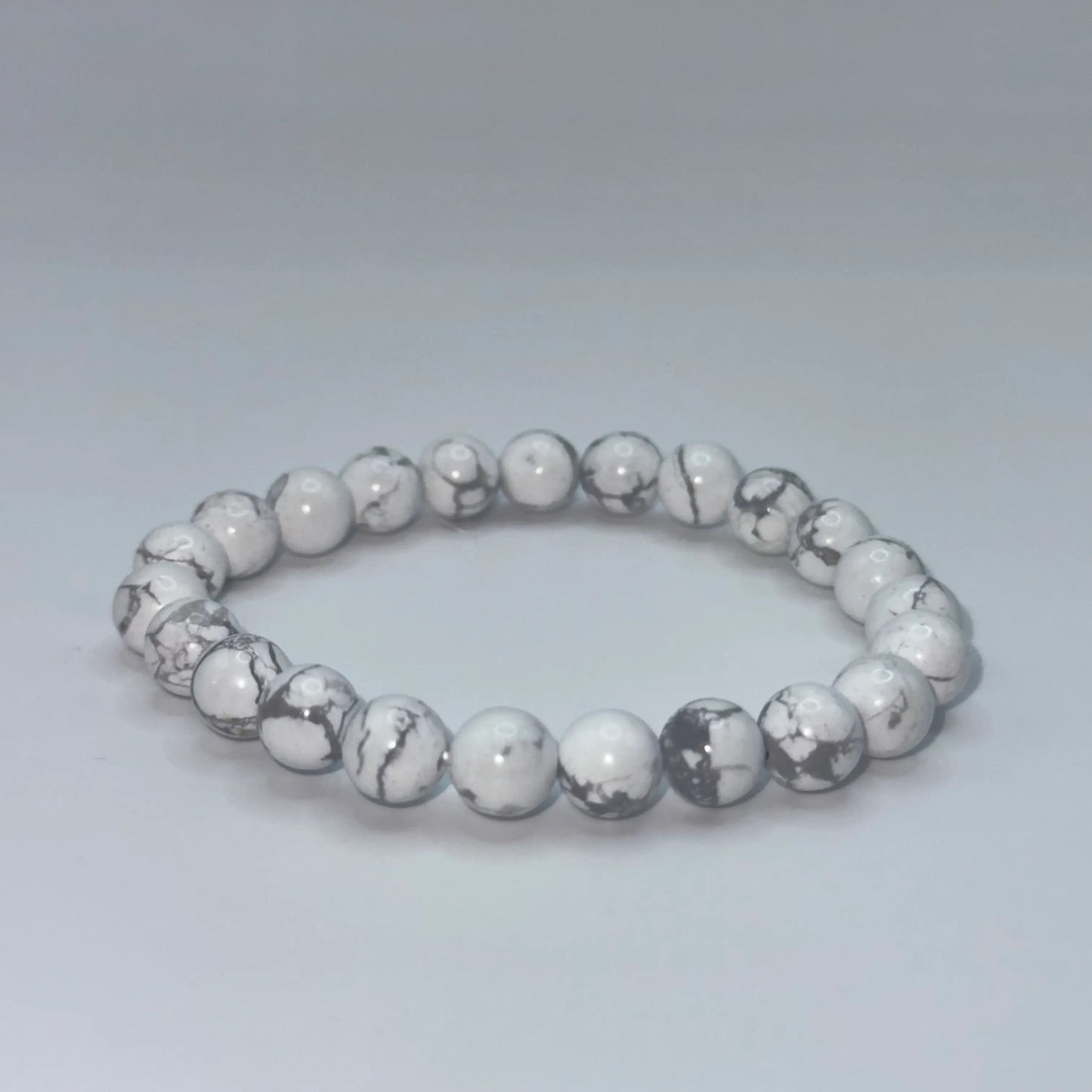 Bracelet Howlite blanche