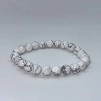 Bracelet Howlite blanche