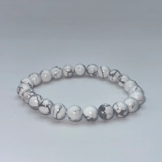 Bracelet Howlite blanche