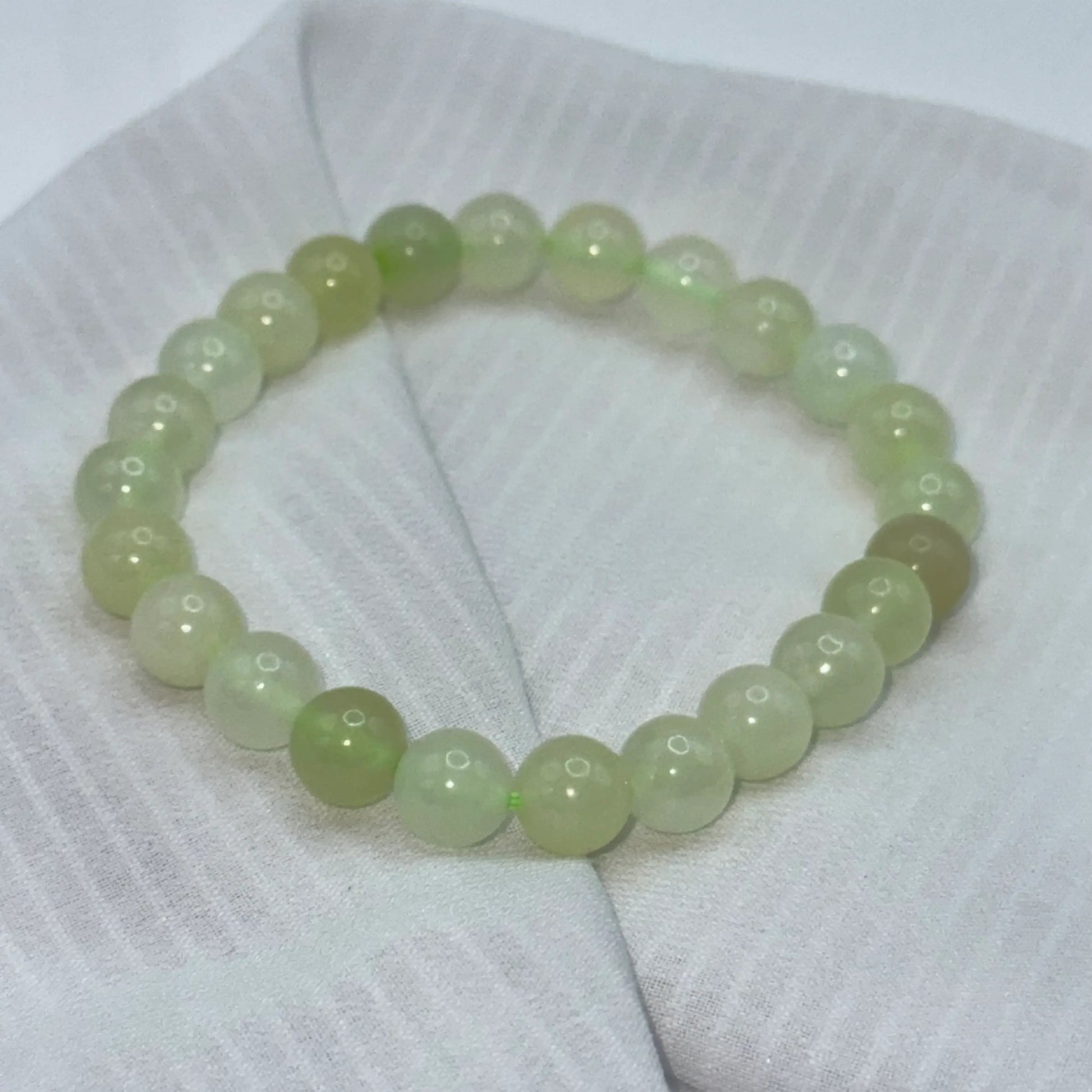 Bracelet Jade de Chine sur soie
