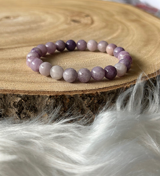 Bracelet Lépidolite - Bien être & Lithothérapie