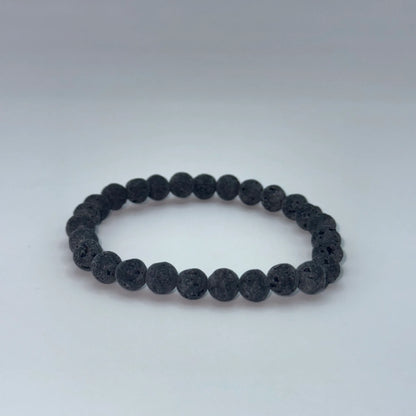 Bracelet Pierre de lave en 6mm
