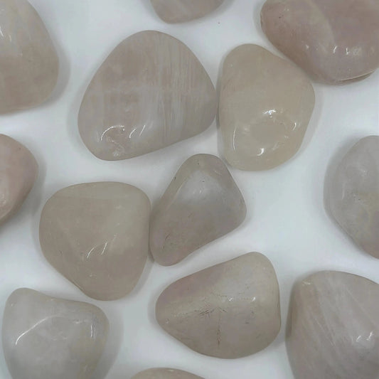 Lot de 3 pierres roulées Quartz rose du Brésil - Bien être & Lithothérapie