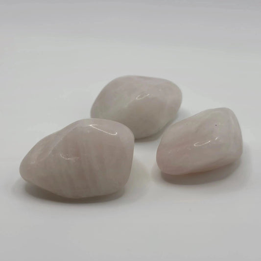 Lot de 3 pierres roulées Quartz rose du Brésil - Bien être & Lithothérapie